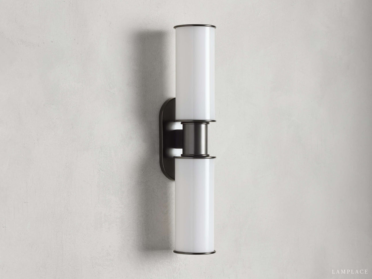 Harlin Milk Glass Wall Sconce