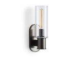 Harlin Clear Glass Wall Sconce