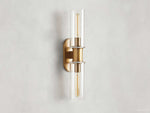 Harlin Clear Glass Wall Sconce