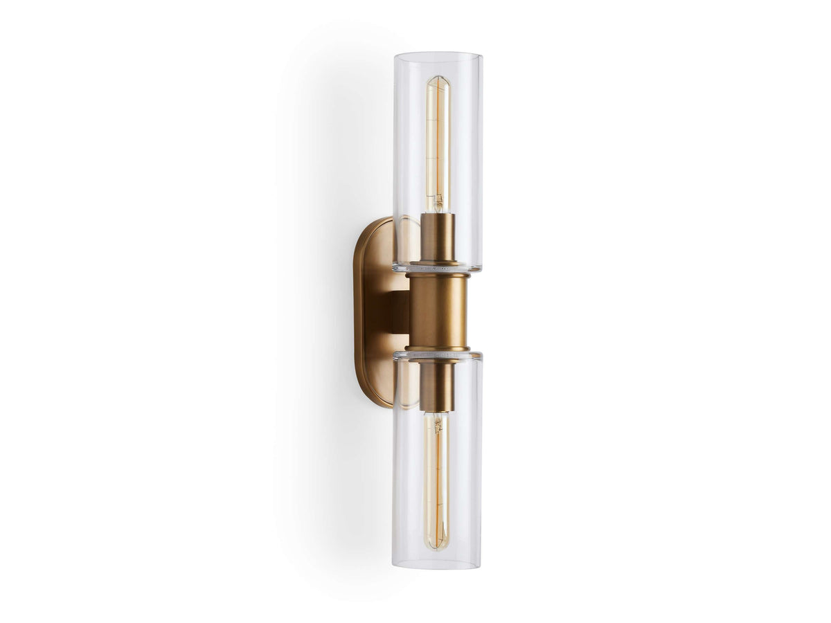 Harlin Clear Glass Wall Sconce
