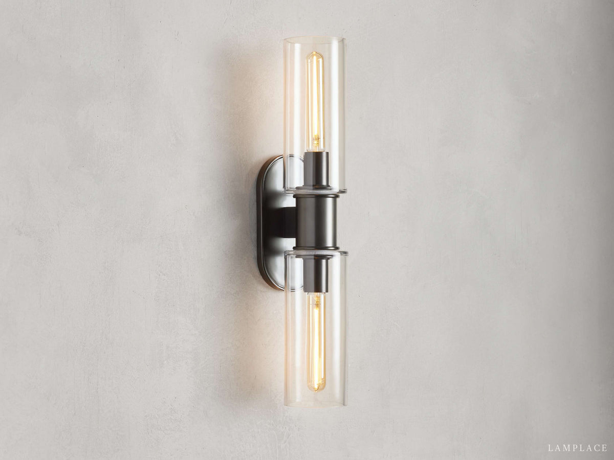 Harlin Clear Glass Wall Sconce
