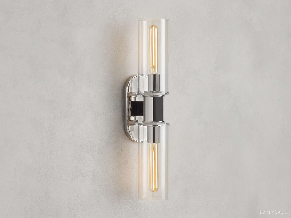 Harlin Clear Glass Wall Sconce