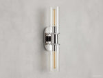 Harlin Clear Glass Wall Sconce