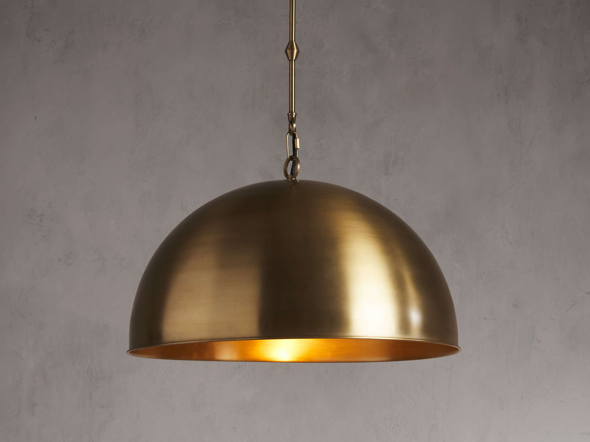 Watley Metallic Dome Pendant Light