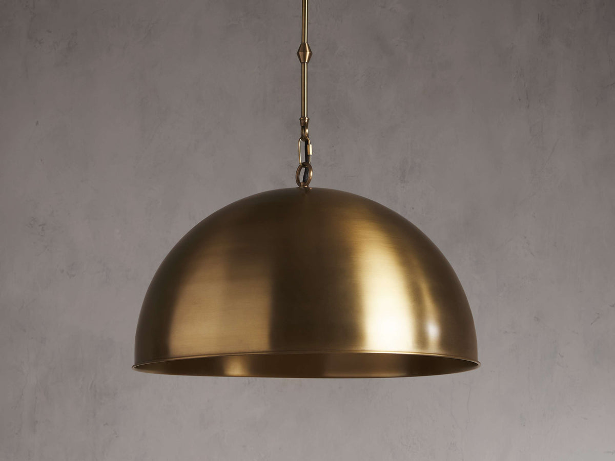 Watley Metallic Dome Pendant Light