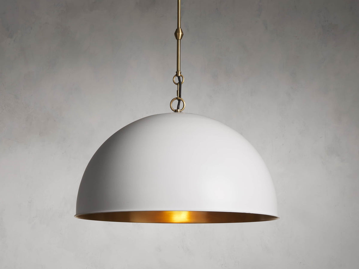 Watley Metallic Dome Pendant Light