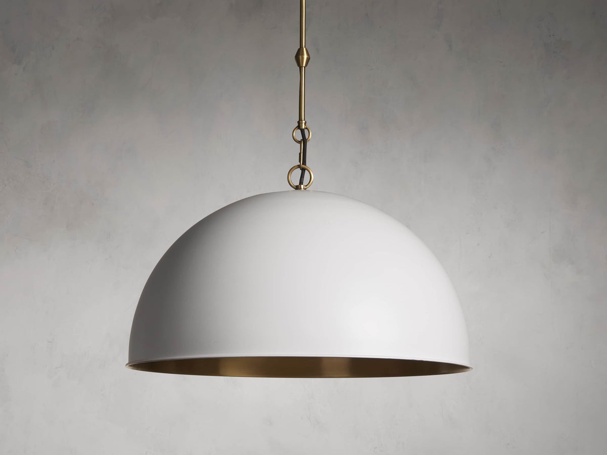 Watley Metallic Dome Pendant Light