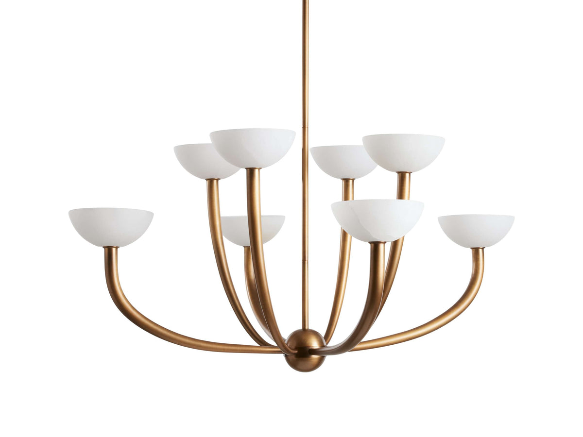 Saguaro Alabaster Patina Round Chandelier