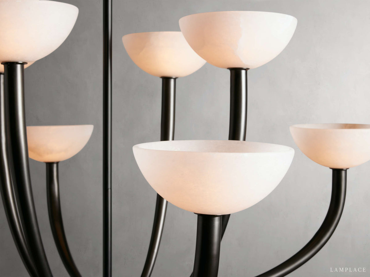 Saguaro Alabaster Patina Round Chandelier