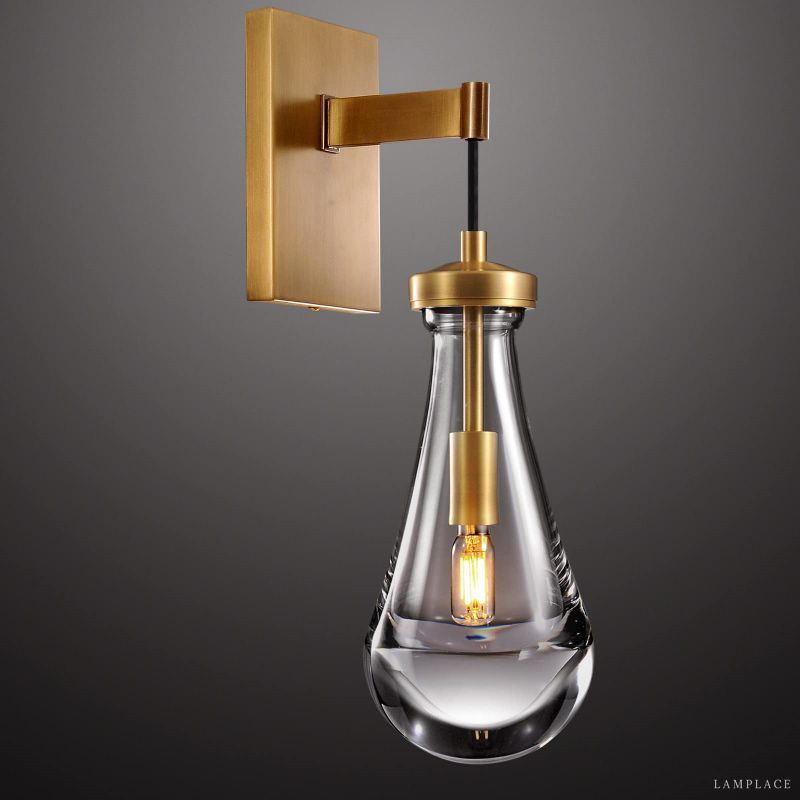 Rain Aura Glass Wall Sconce