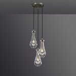 Rain Aura Glass Round Chandelier 8"