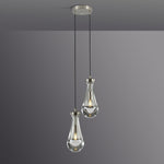 Rain Aura Glass Round Chandelier 5"