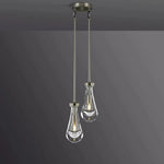 Rain Aura Glass Round Chandelier 5"