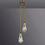 Rain Aura Glass Round Chandelier 5"