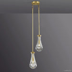 Rain Aura Glass Round Chandelier 5"