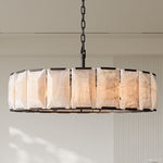 Harlow Faceted Calcite Round Chandelier 43"