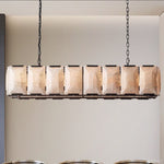 Harlow Faceted Calcite Rectangle Chandelier 54"