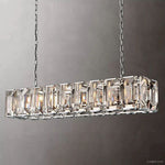 Harlow Faceted Crystal Rectangle Chandelier 62"