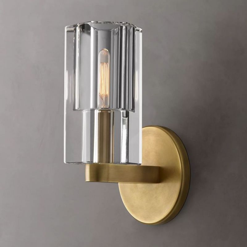 Arcachon Gear Crystal Wall Sconce