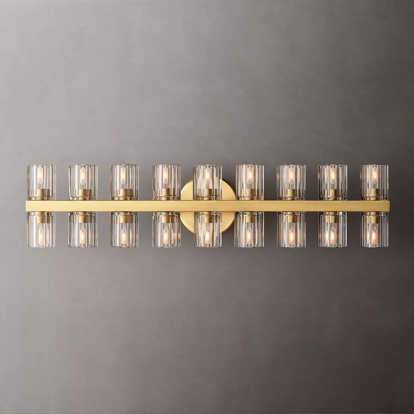 Arcachon Gear Crystal 18-Light Wall Sconce
