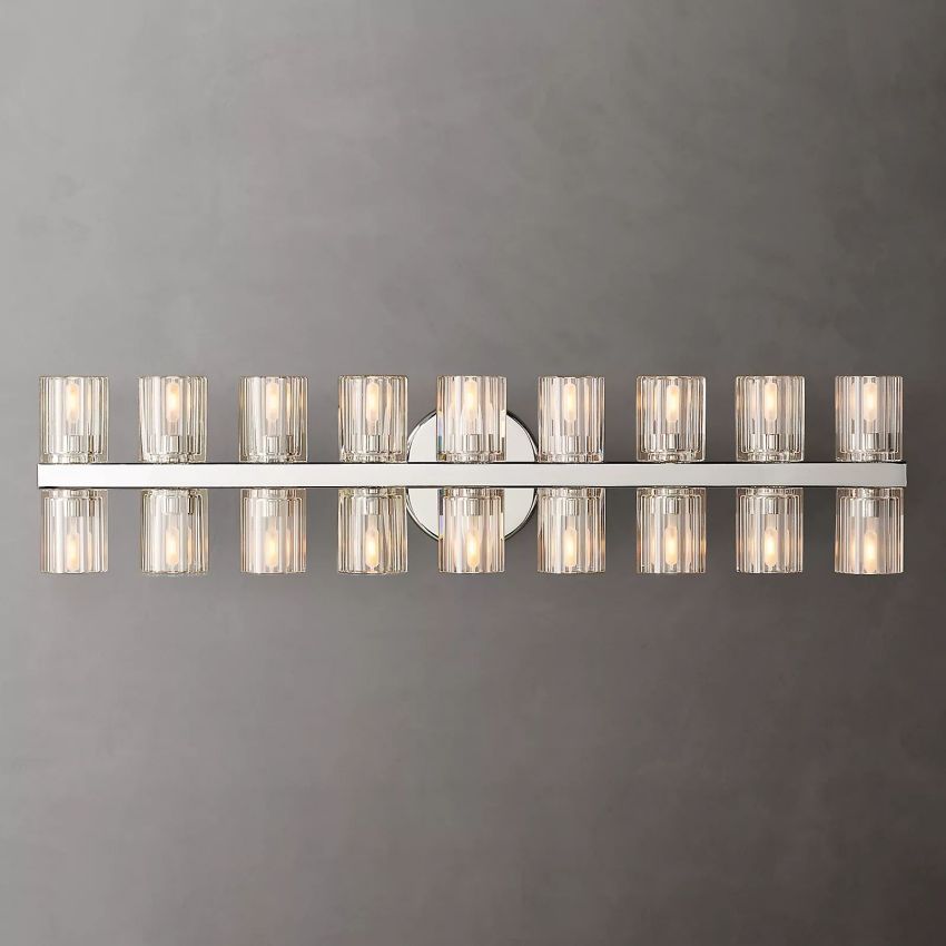 Arcachon Gear Crystal 18-Light Wall Sconce