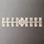 Arcachon Gear Crystal 18-Light Wall Sconce