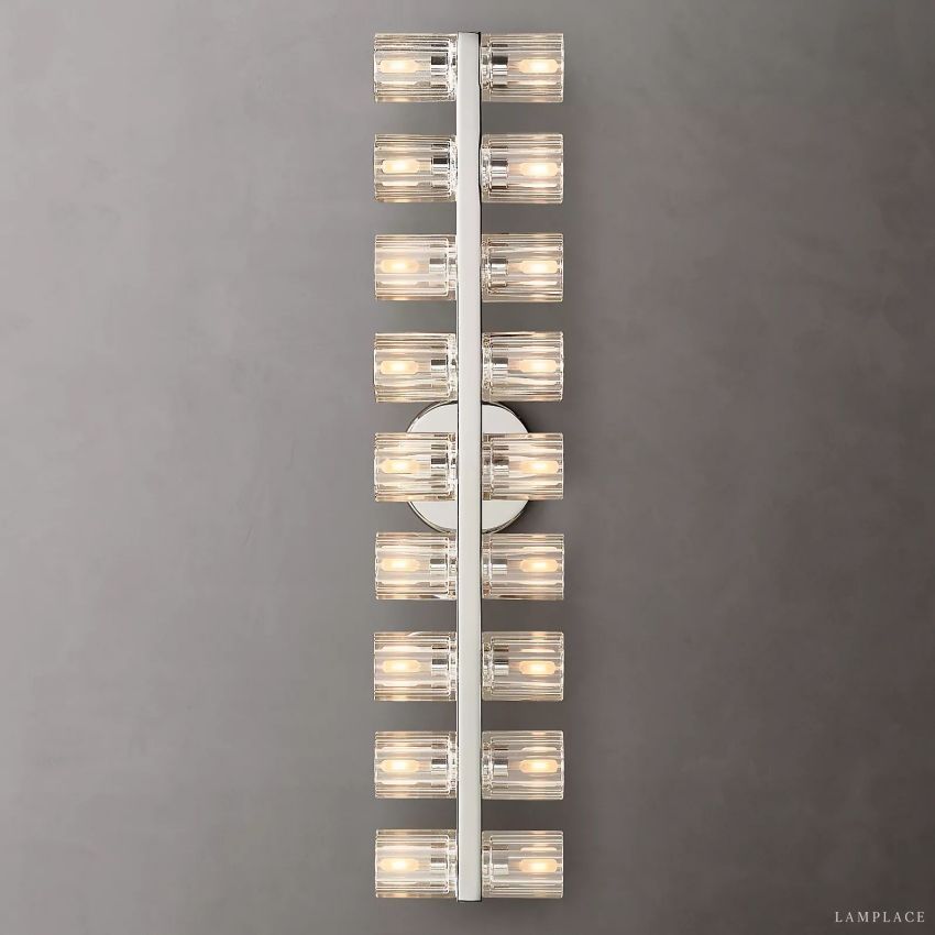 Arcachon Gear Crystal 18-Light Wall Sconce