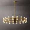 Arcachon Gear Crystal Round Chandelier 36"