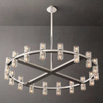 Arcachon Gear Crystal Round Chandelier 36"