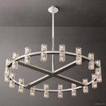Arcachon Gear Crystal Round Chandelier 36"
