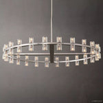 Arcachon Gear Crystal Round Chandelier 48"