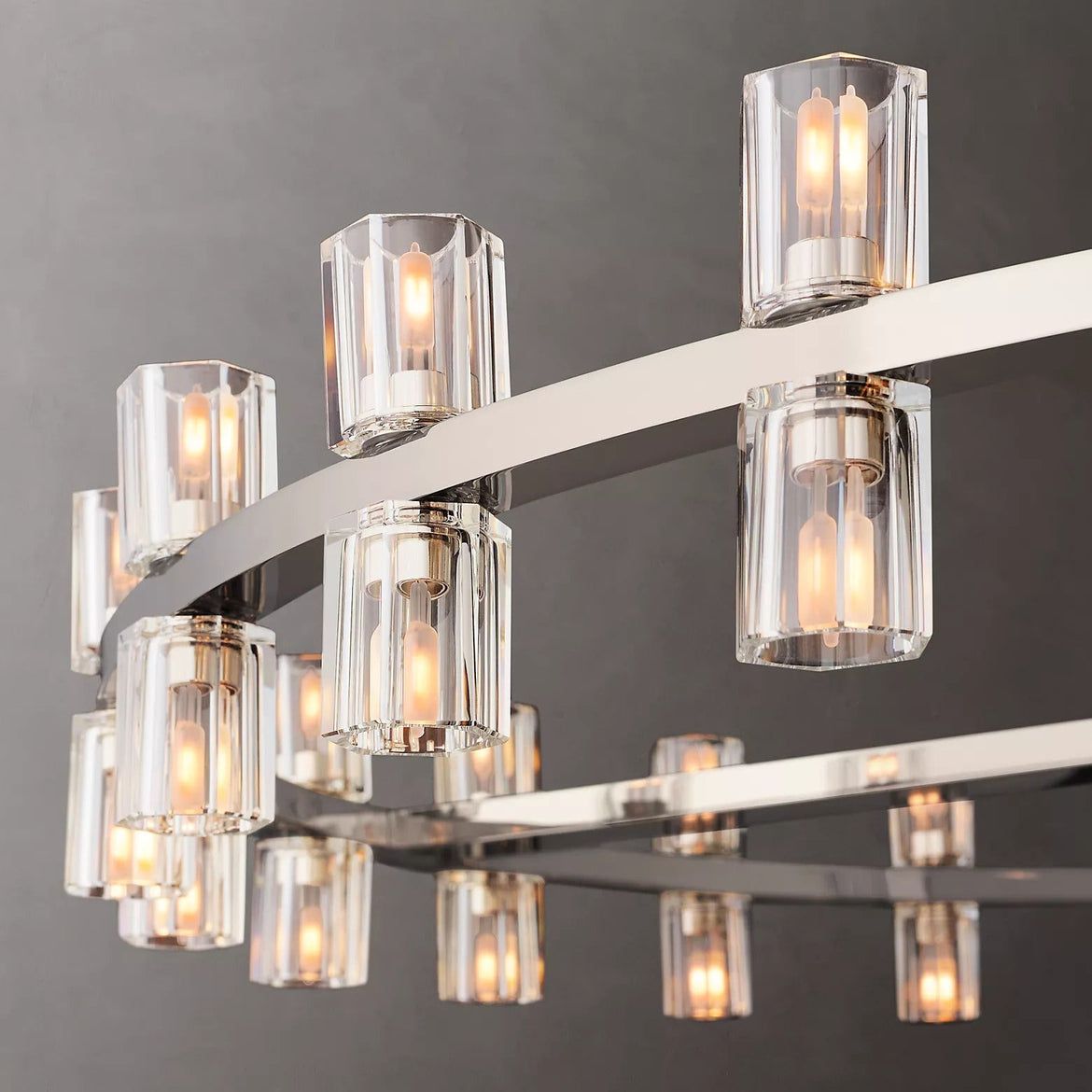 Arcachon Gear Crystal Round Chandelier 48"