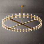 Arcachon Gear Crystal Round Chandelier 60"
