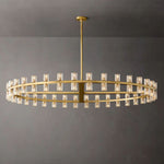 Arcachon Gear Crystal Round Chandelier 60"