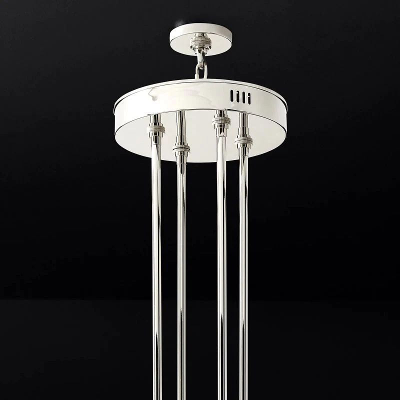 Arcachon Gear Crystal Two-Tier Round Chandelier 60"