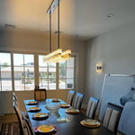 Arcachon Gear Crystal Rectangular Chandelier 54"