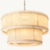 San Marco Vintage Alabaster Tiered Round Chandelier 48"
