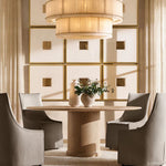 San Marco Vintage Alabaster Tiered Round Chandelier 48"
