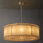 San Marco Vintage Alabaster Round Chandelier 48"