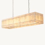 San Marco Vintage Alabaster Linear Chandelier 54"