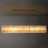San Marco Vintage Alabaster Linear Chandelier 72"