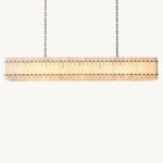 San Marco Vintage Alabaster Linear Chandelier 72"