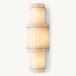 San Marco Vintage Alabaster Round Wall Sconce