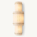San Marco Vintage Alabaster Round Wall Sconce