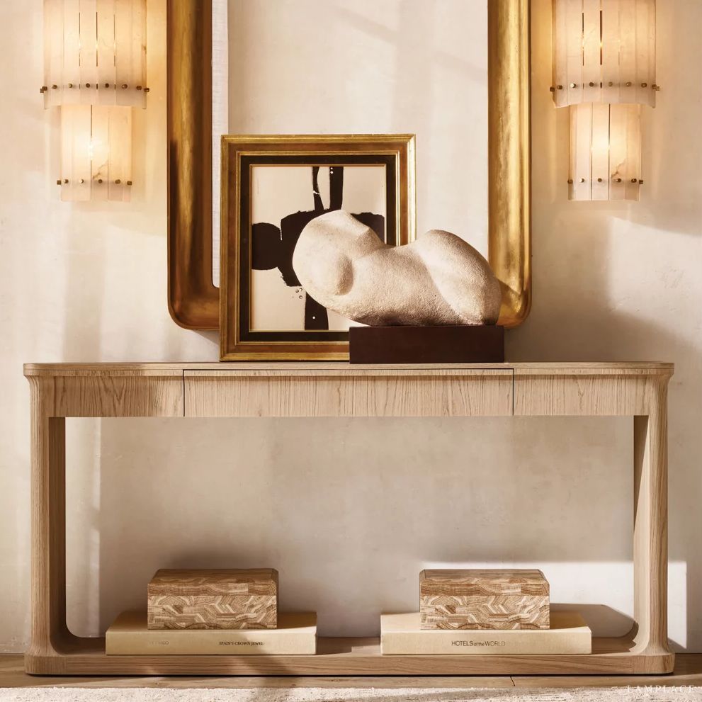San Marco Vintage Alabaster Round Wall Sconce