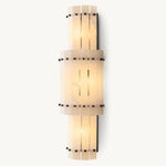 San Marco Vintage Alabaster Round Wall Sconce