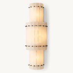 San Marco Vintage Alabaster Round Wall Sconce