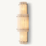 San Marco Vintage Alabaster Round Wall Sconce