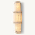 San Marco Vintage Alabaster Round Wall Sconce