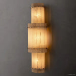 San Marco Vintage Alabaster Round Wall Sconce